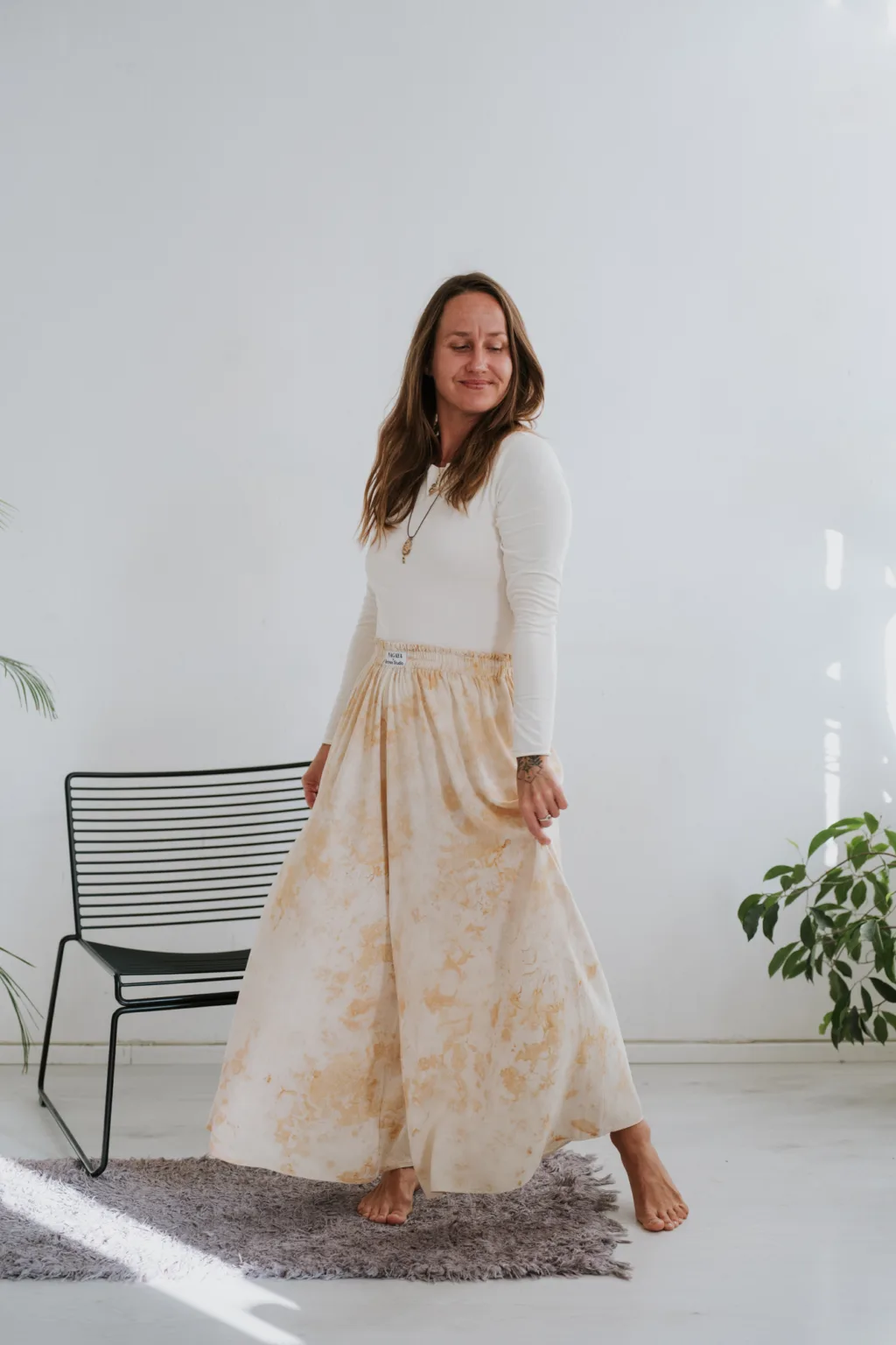 CLOUD99 silk pants / Grounding